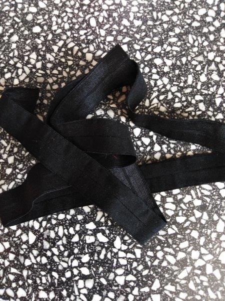 Pruženka lemovací půlená 19 mm černá