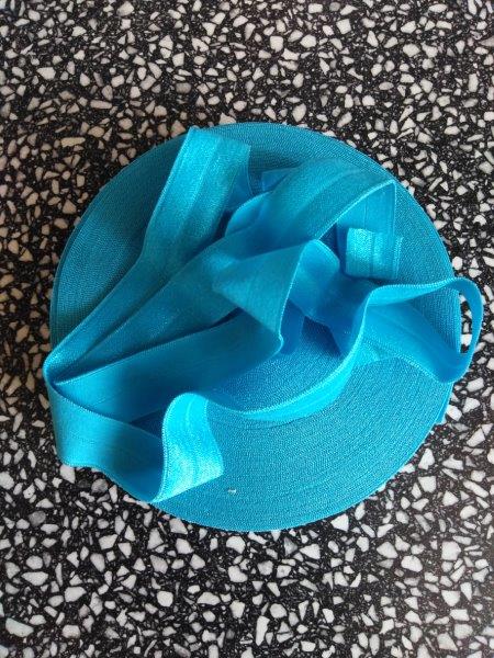 Pruženka lemovací půlená 19 mm modrý tyrkys