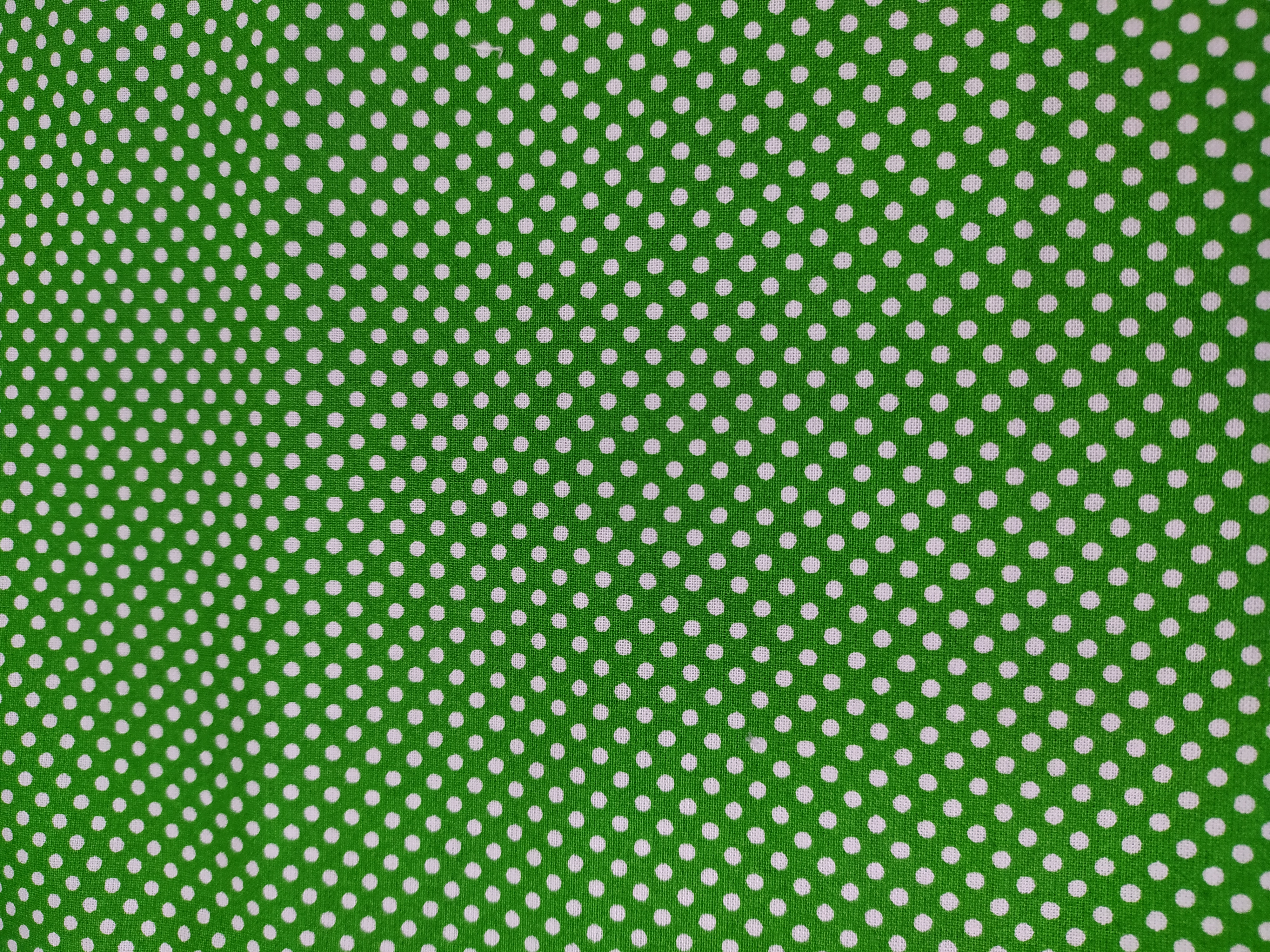 Bavlněný šátek 65 x 65 cm, zeleno - bílý puntík 2 mm