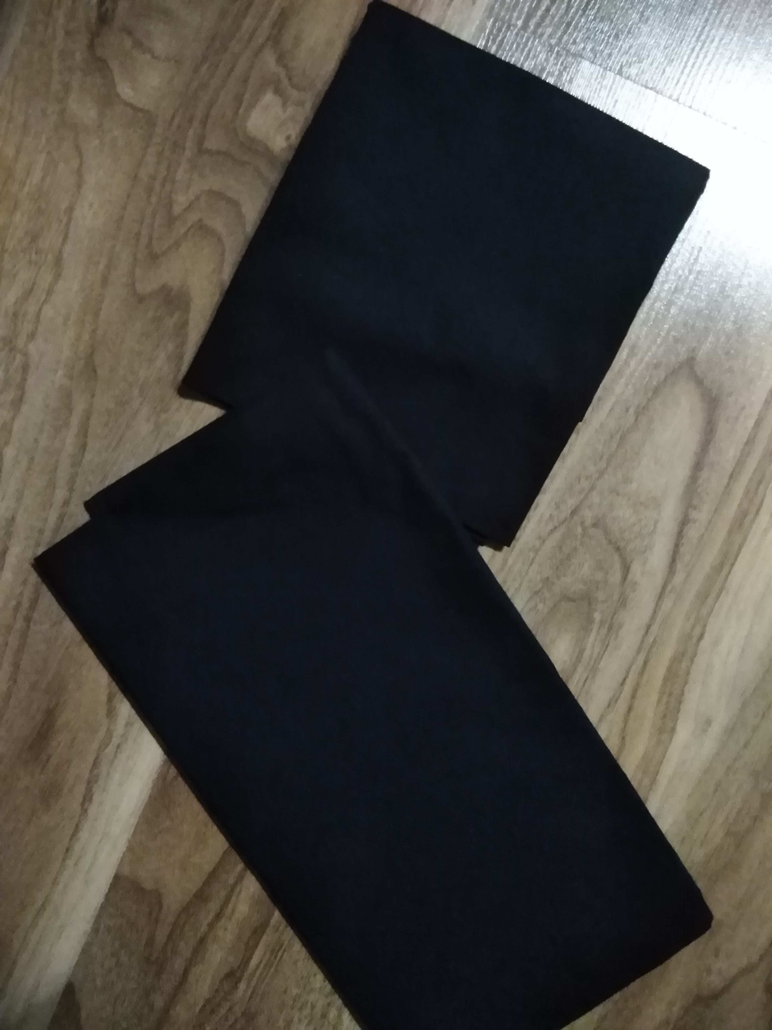 Bavlněný šátek 65 x 65 cm, černý