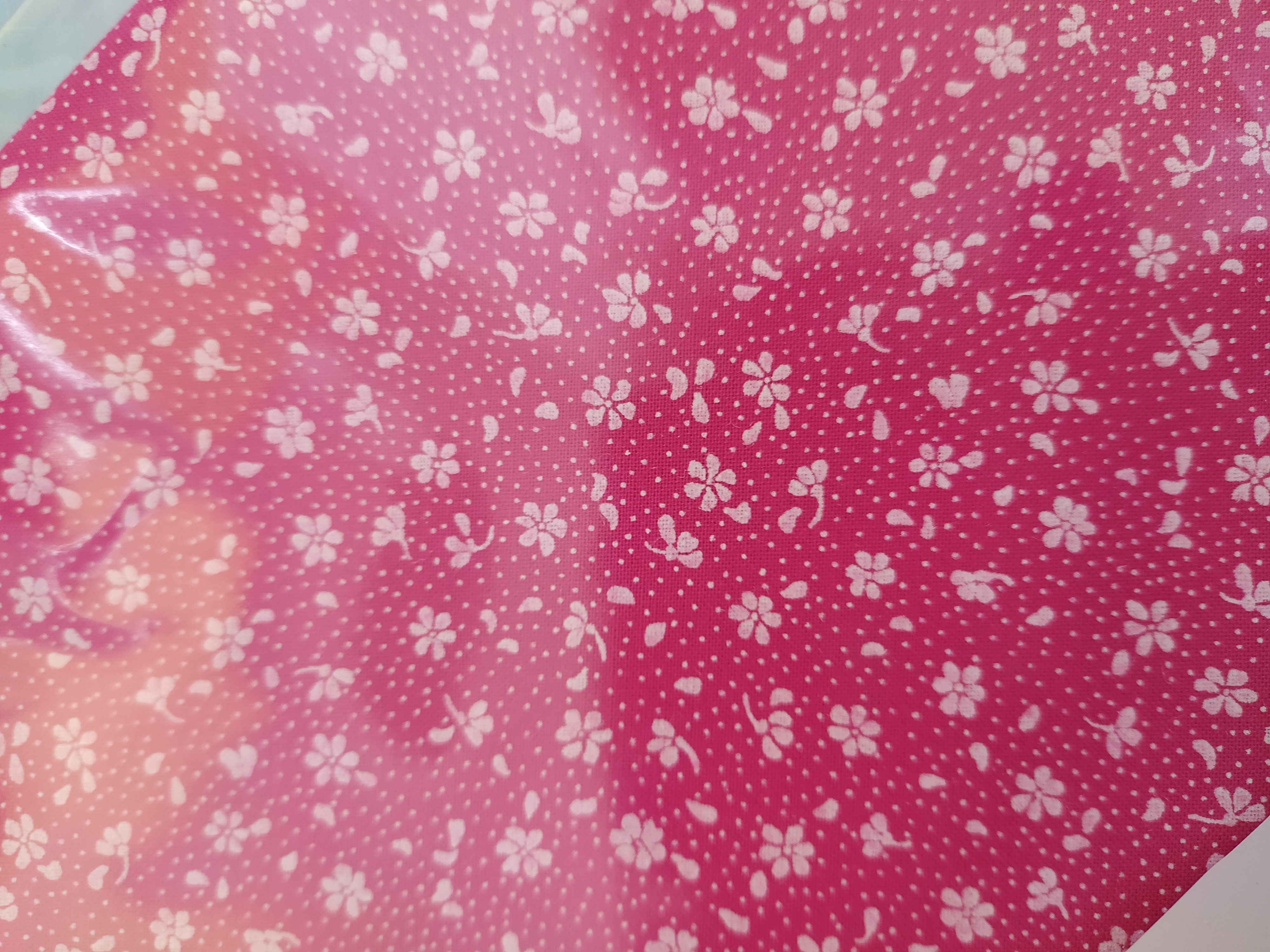 Bavlněný šátek dětský 45 x 45 cm, květiny růžové