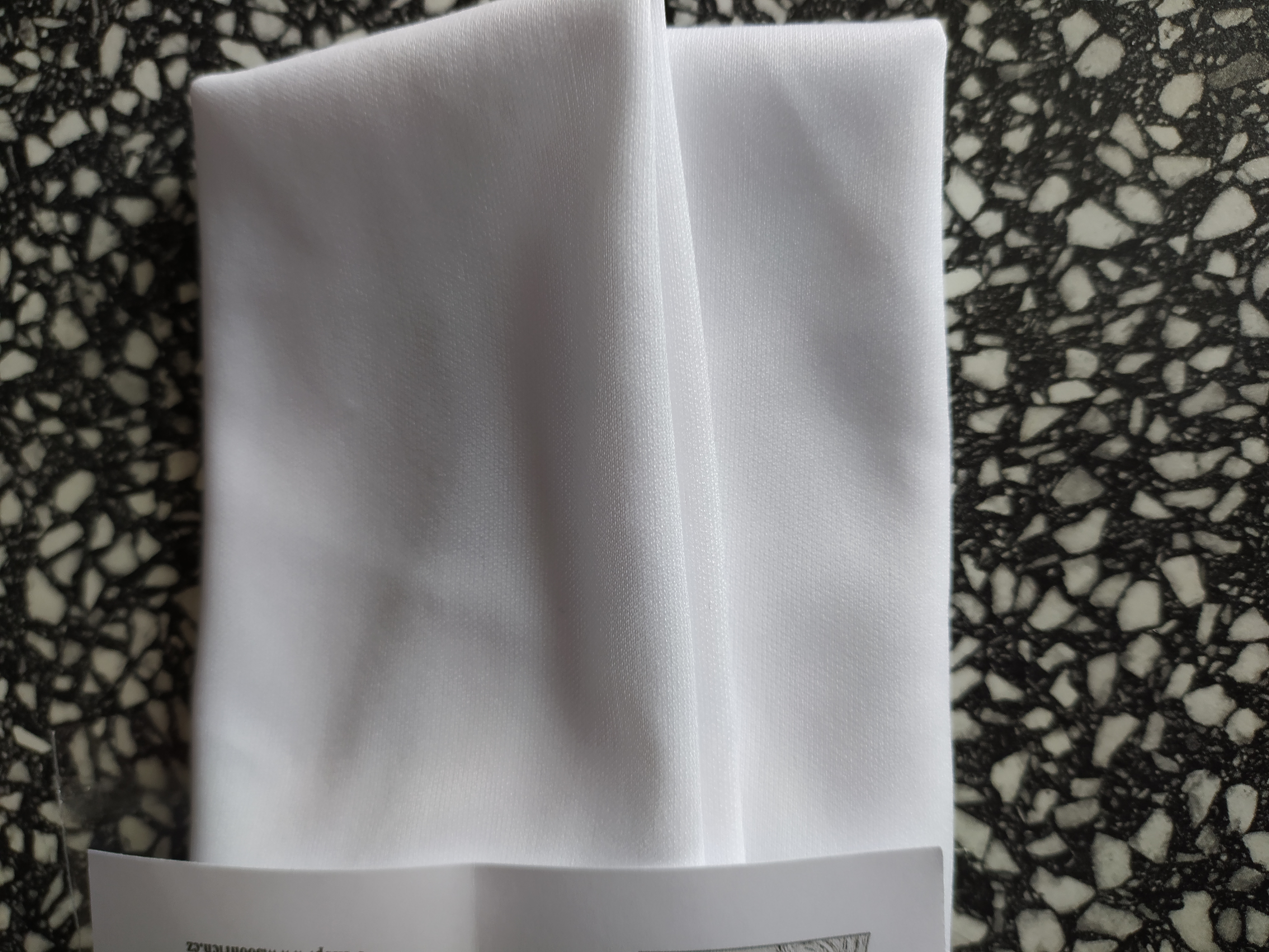 Multifunkční elastický šátek bílý 24 x 40 cm