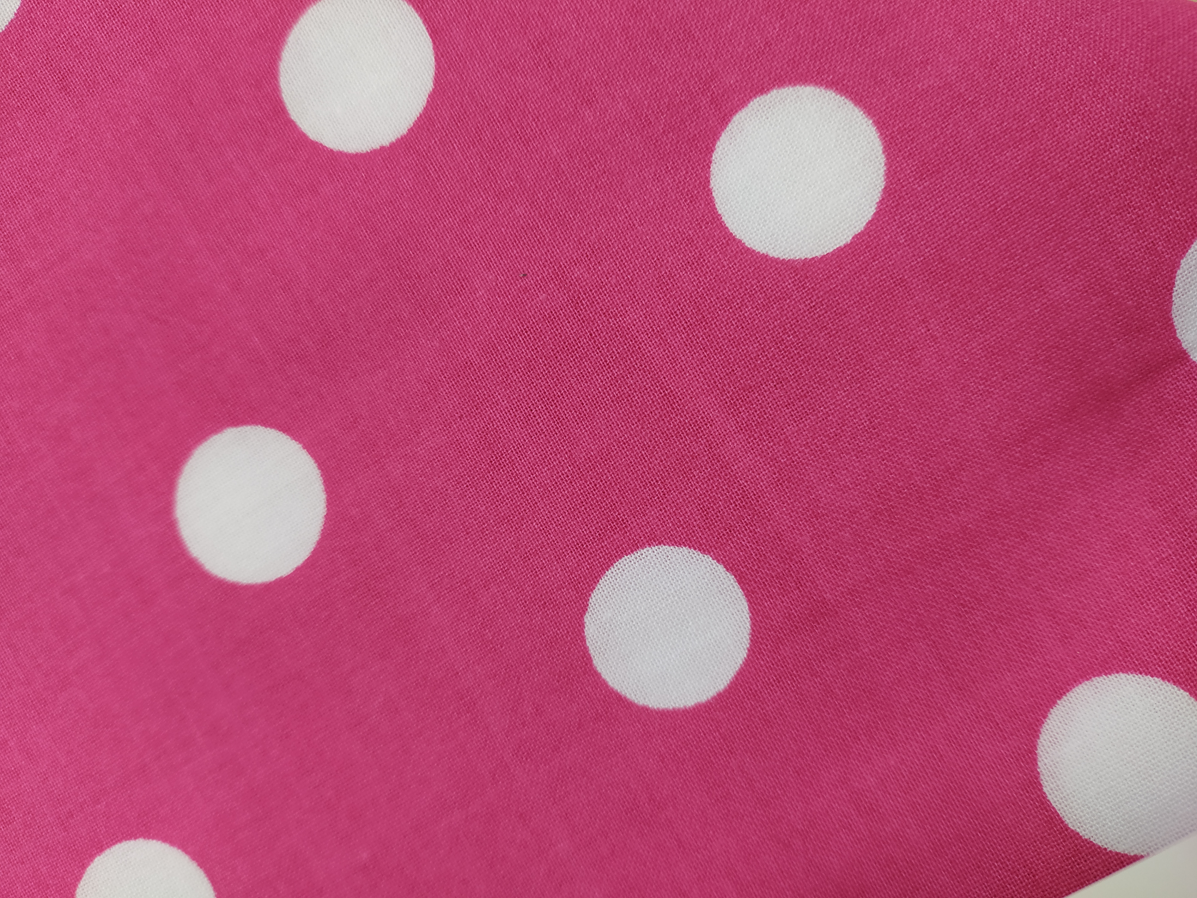 Bavlněný šátek 65 x 65 cm, velké puntíky na růžové
