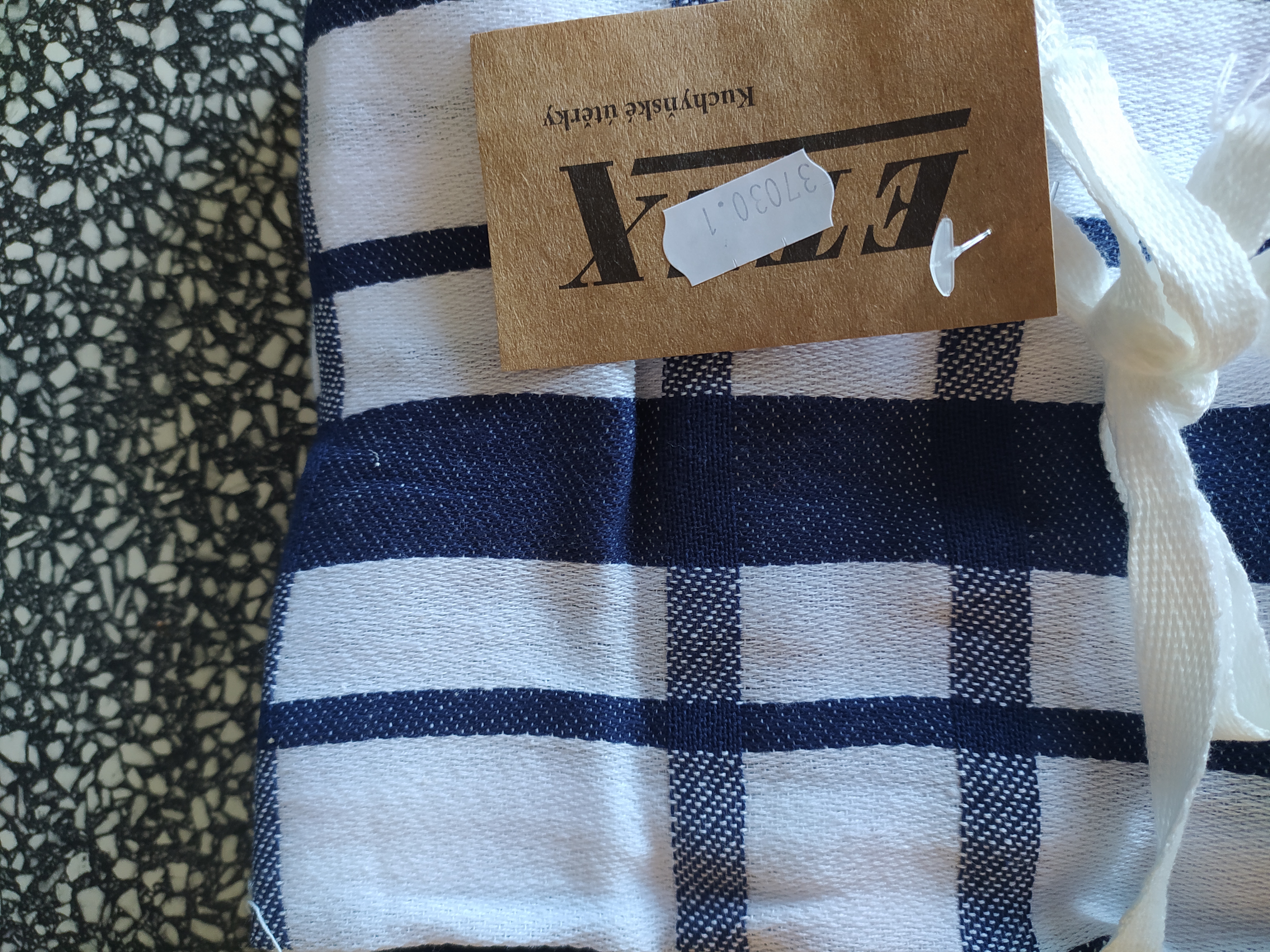 Utěrka kuchyňská 3 ks v balení modro - bílá