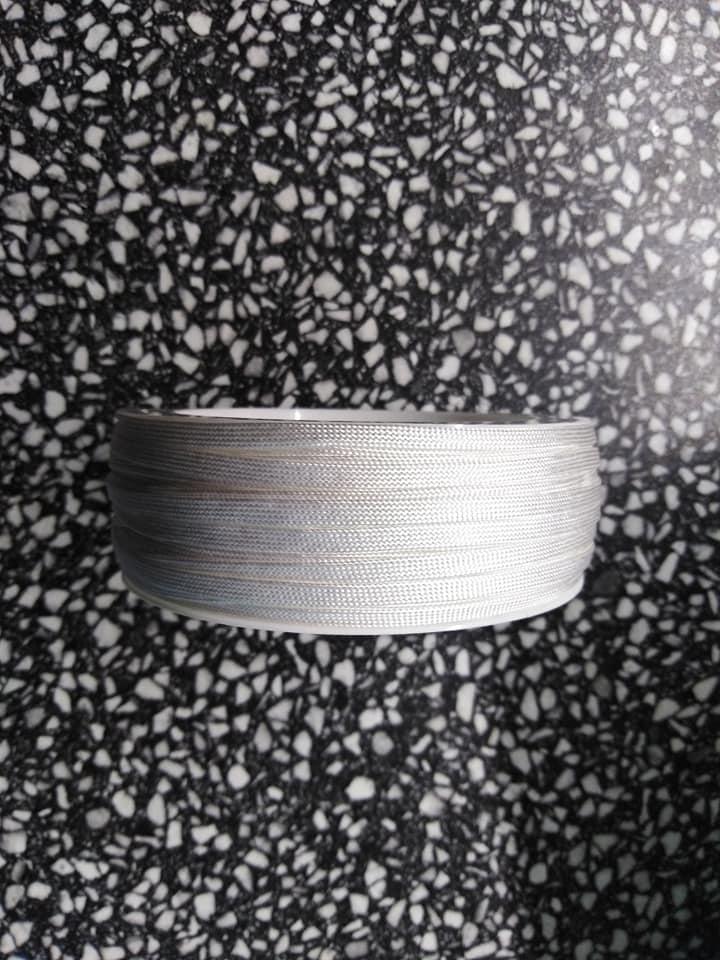 Dutinka šňůra 4 mm bílá