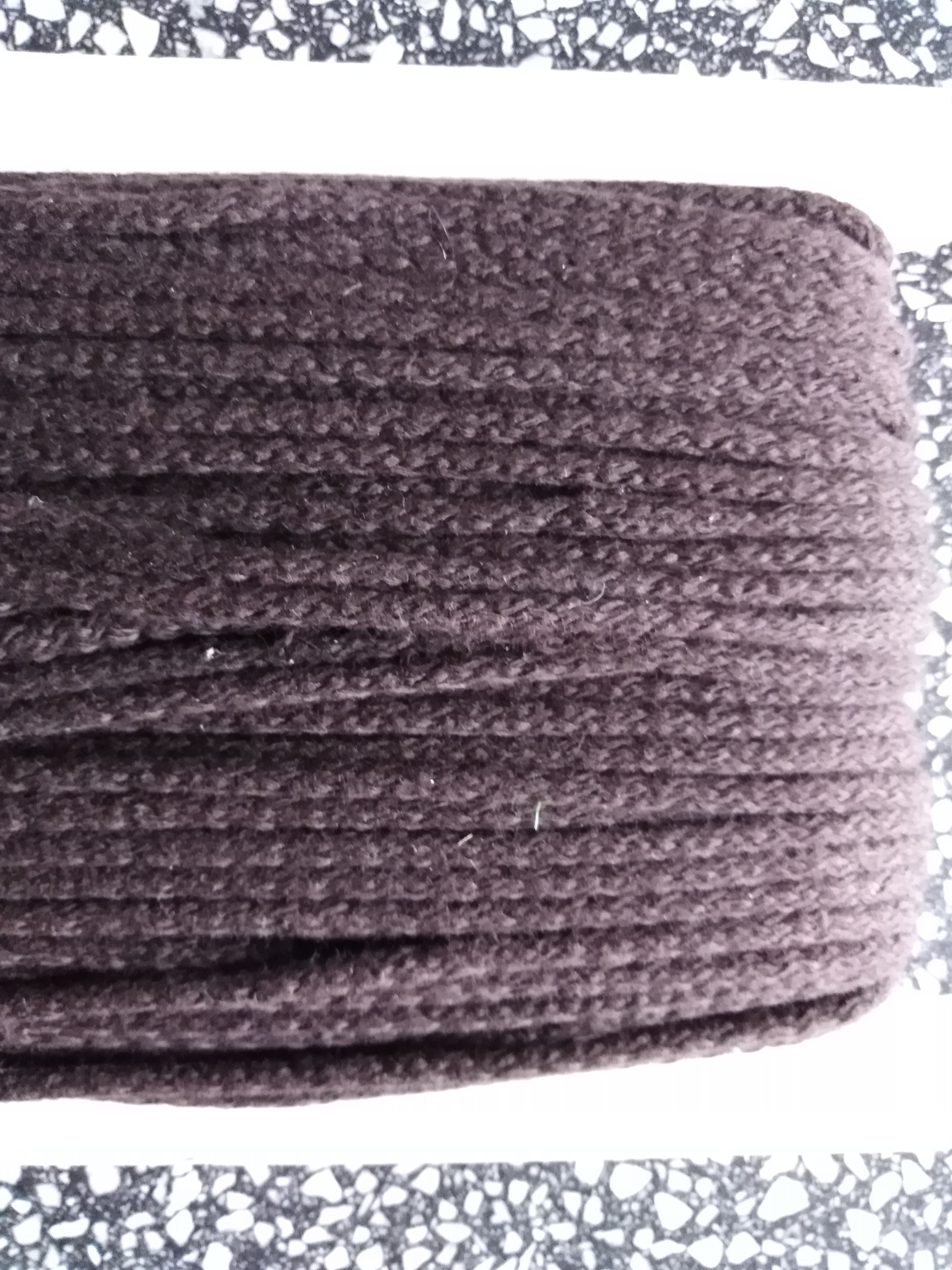 Šňůra oděvní bavlněná 4 mm tmavě hnědá