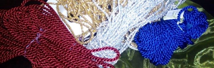 Šňůra kroucená 5 mm vínová