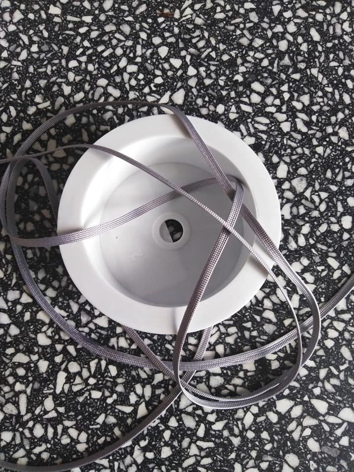 Dutinka šňůra 4 mm světle šedá