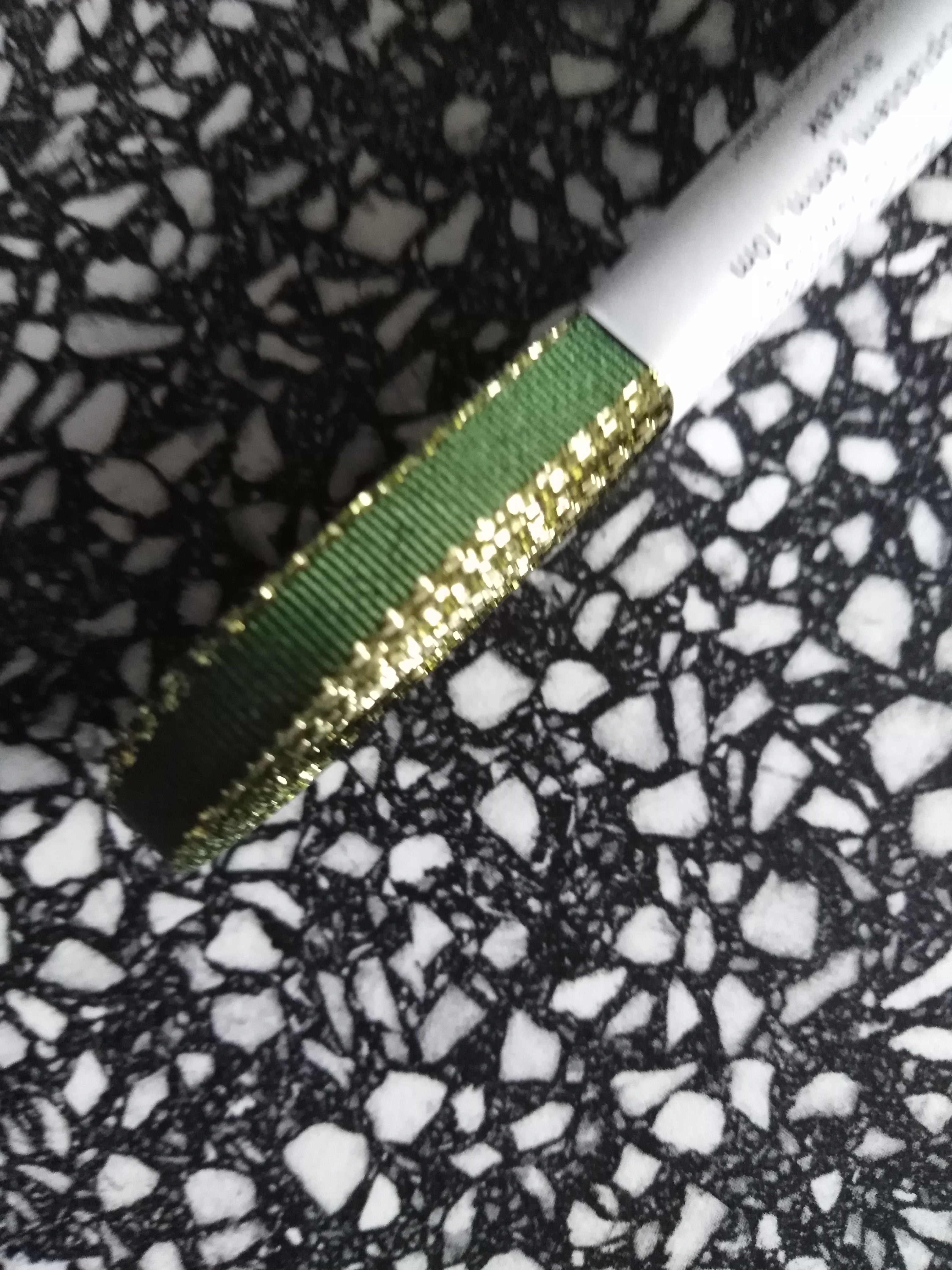 Stuha taftová s rexorem 6 mm zelená+zlato