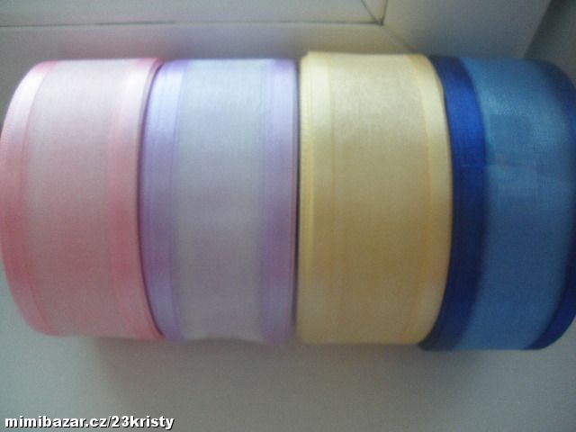 Stuha monofilová s vlascem 40 mm světle fialová