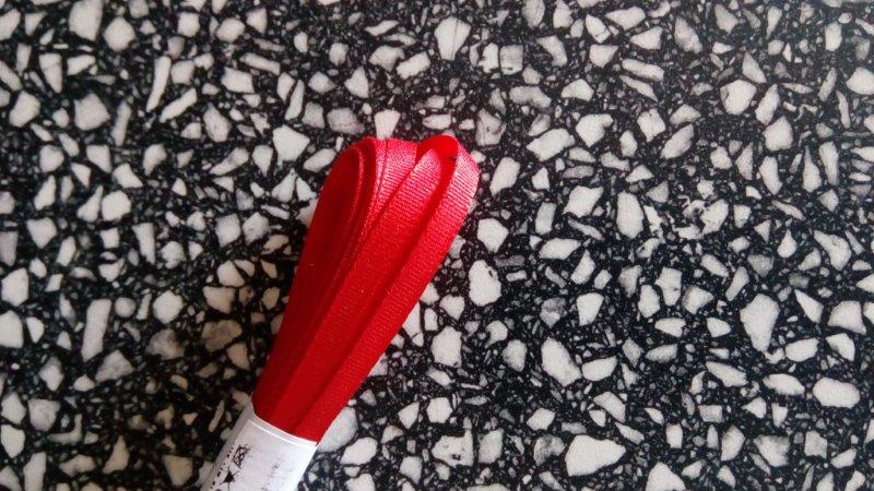 Stuha taftová 4 mm červená