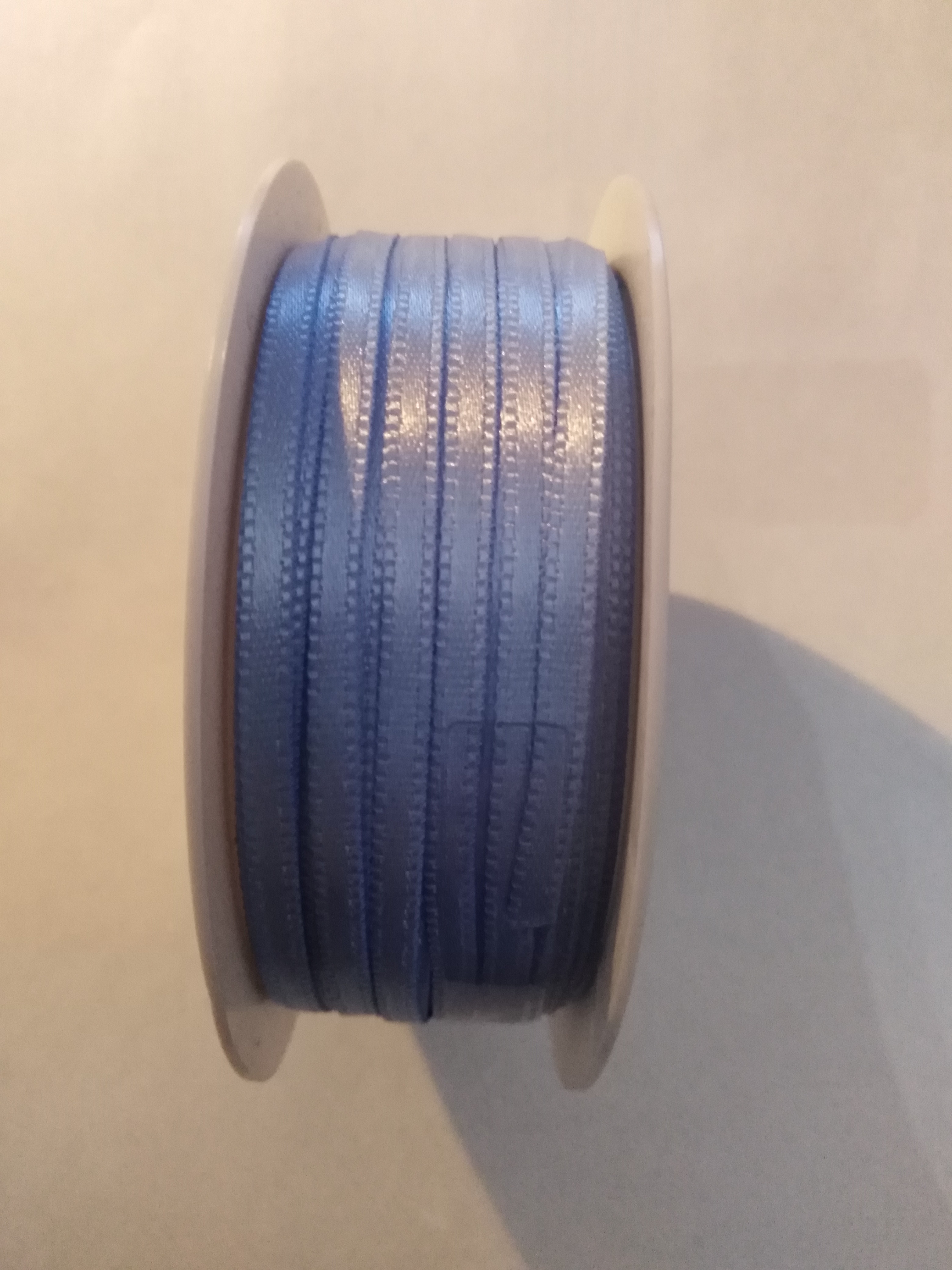 Stuha saténová 3 mm světle modrá