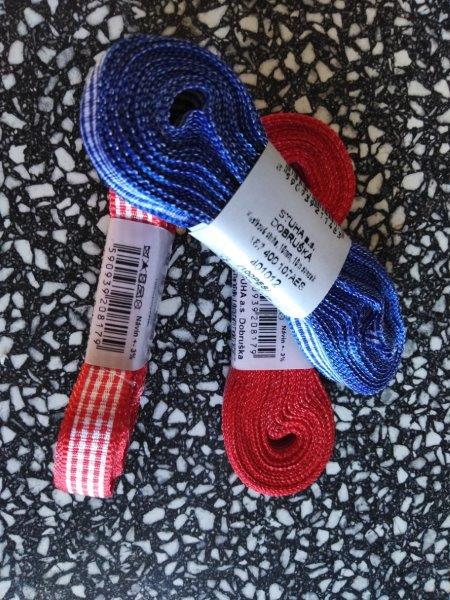 Stuha kostka 10 mm modrá