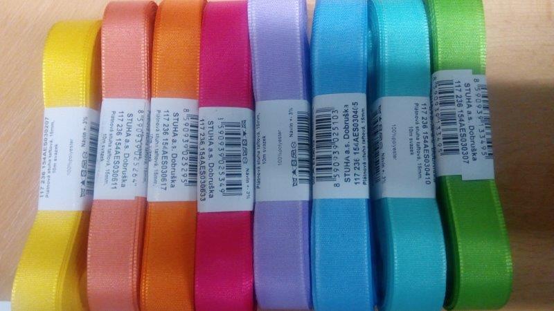 Stuha taftová 9 mm lososová