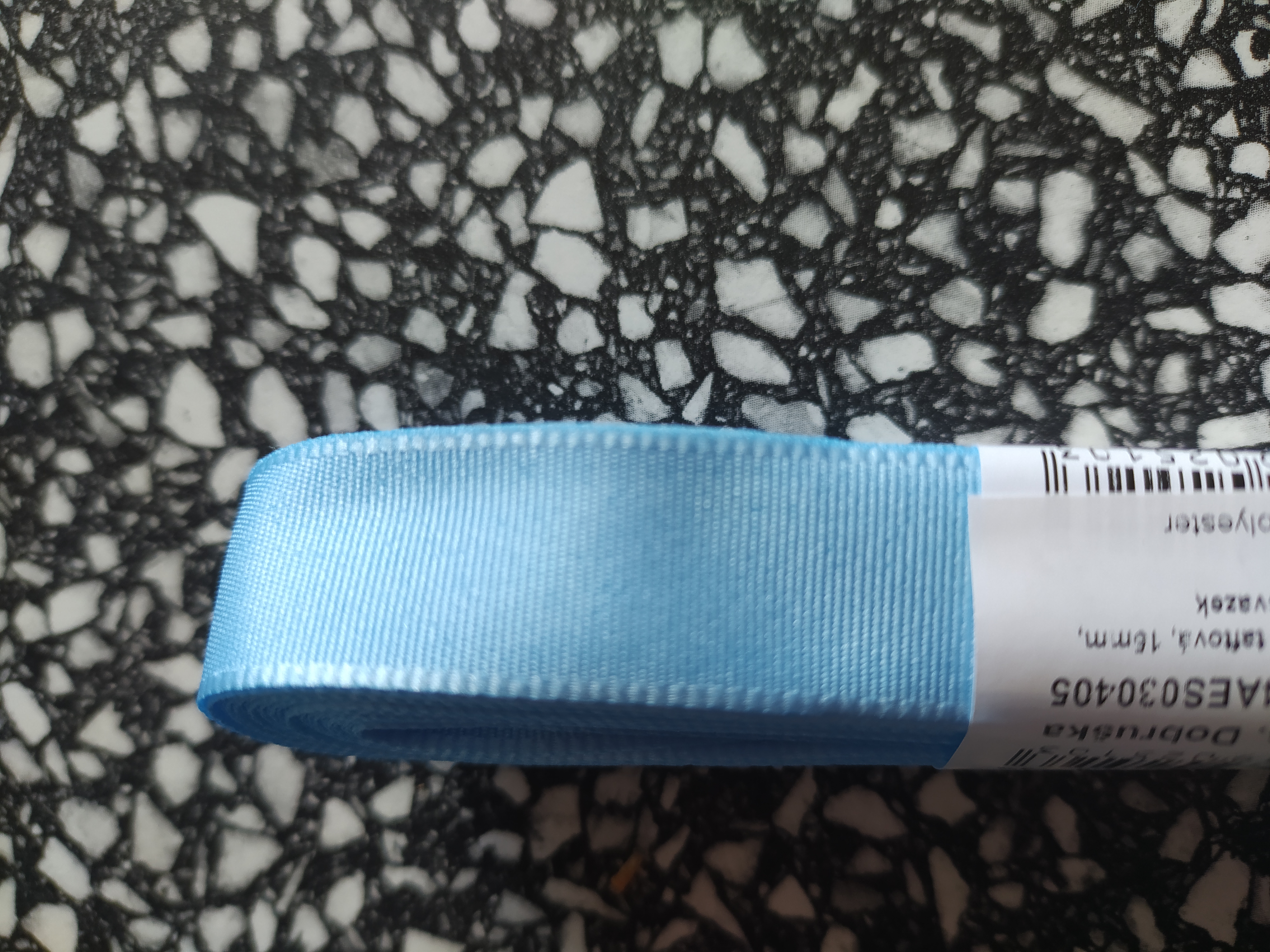 Stuha taftová 15 mm světle modrá