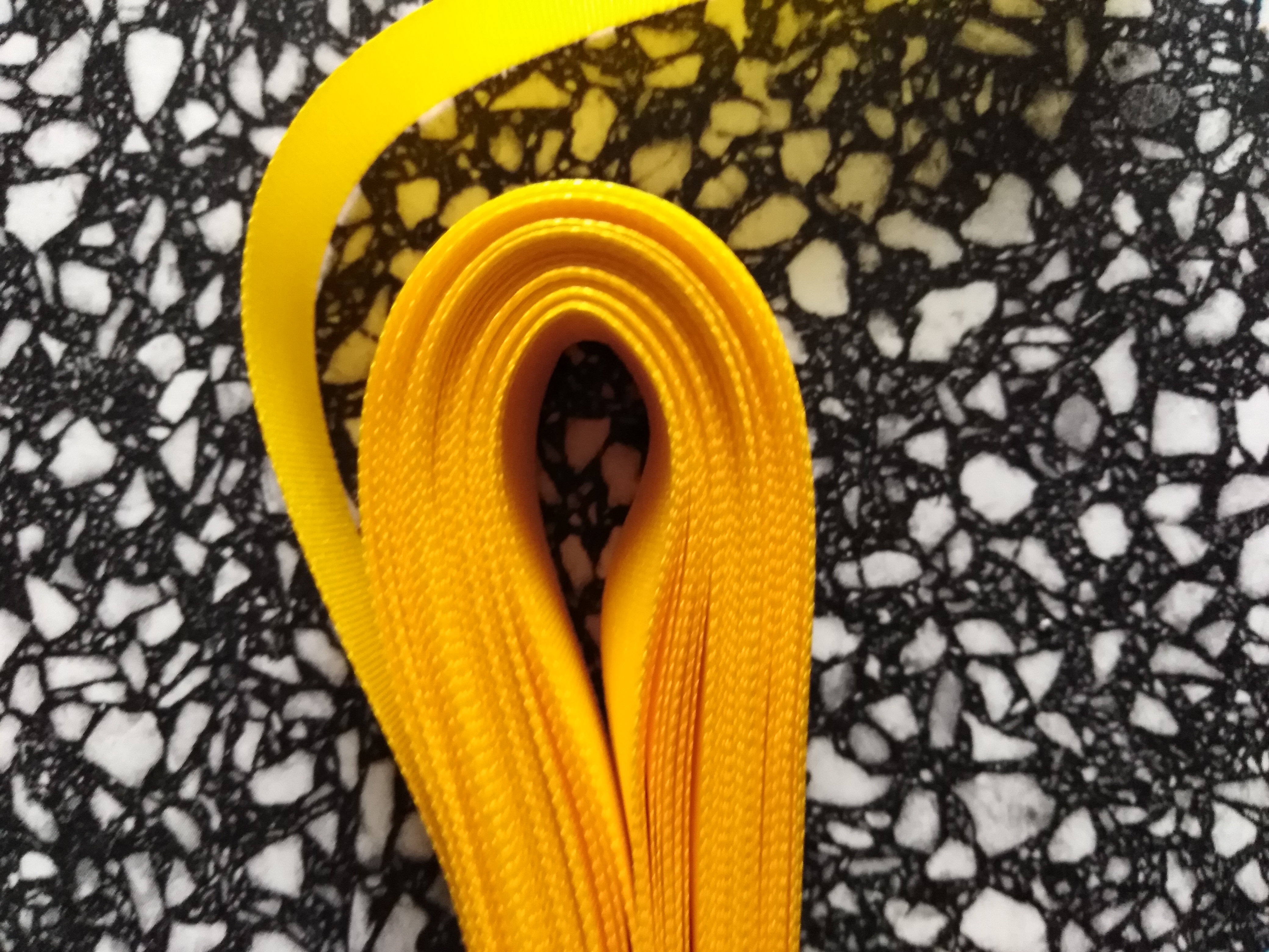 Stuha taftová 15 mm žlutá