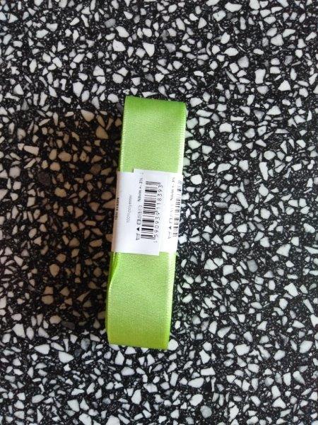 Stuha taftová 25 mm zelenožlutá