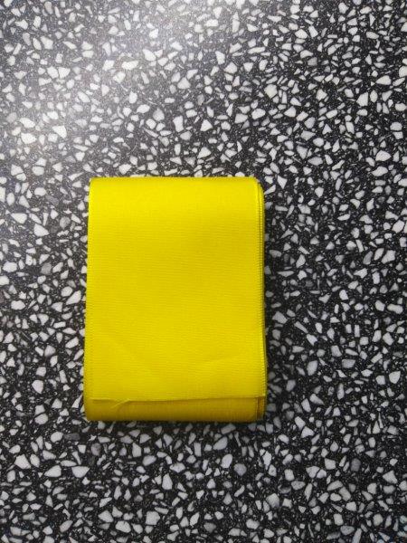 Stuha taftová 72 mm žlutá