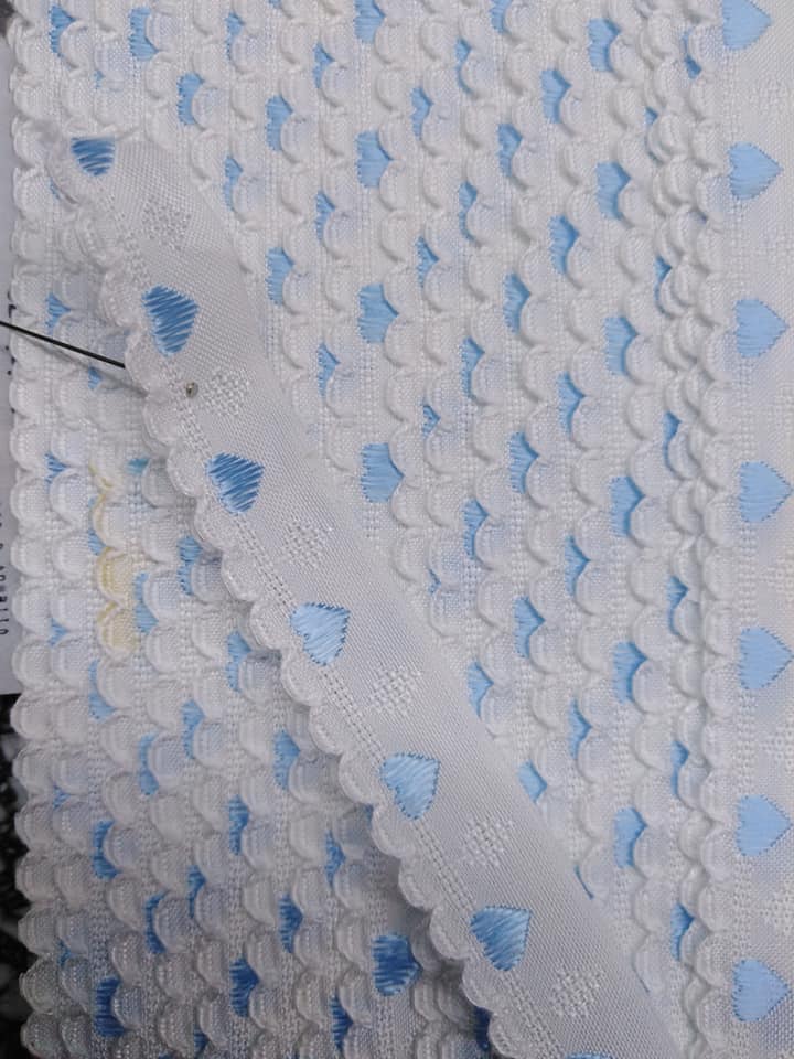 Stuha zoubková 15 mm nebeská modř