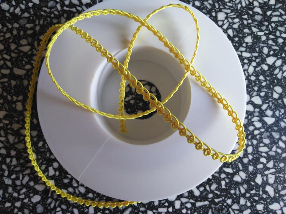 Prýmek galonový 5 mm kanárkově žlutý