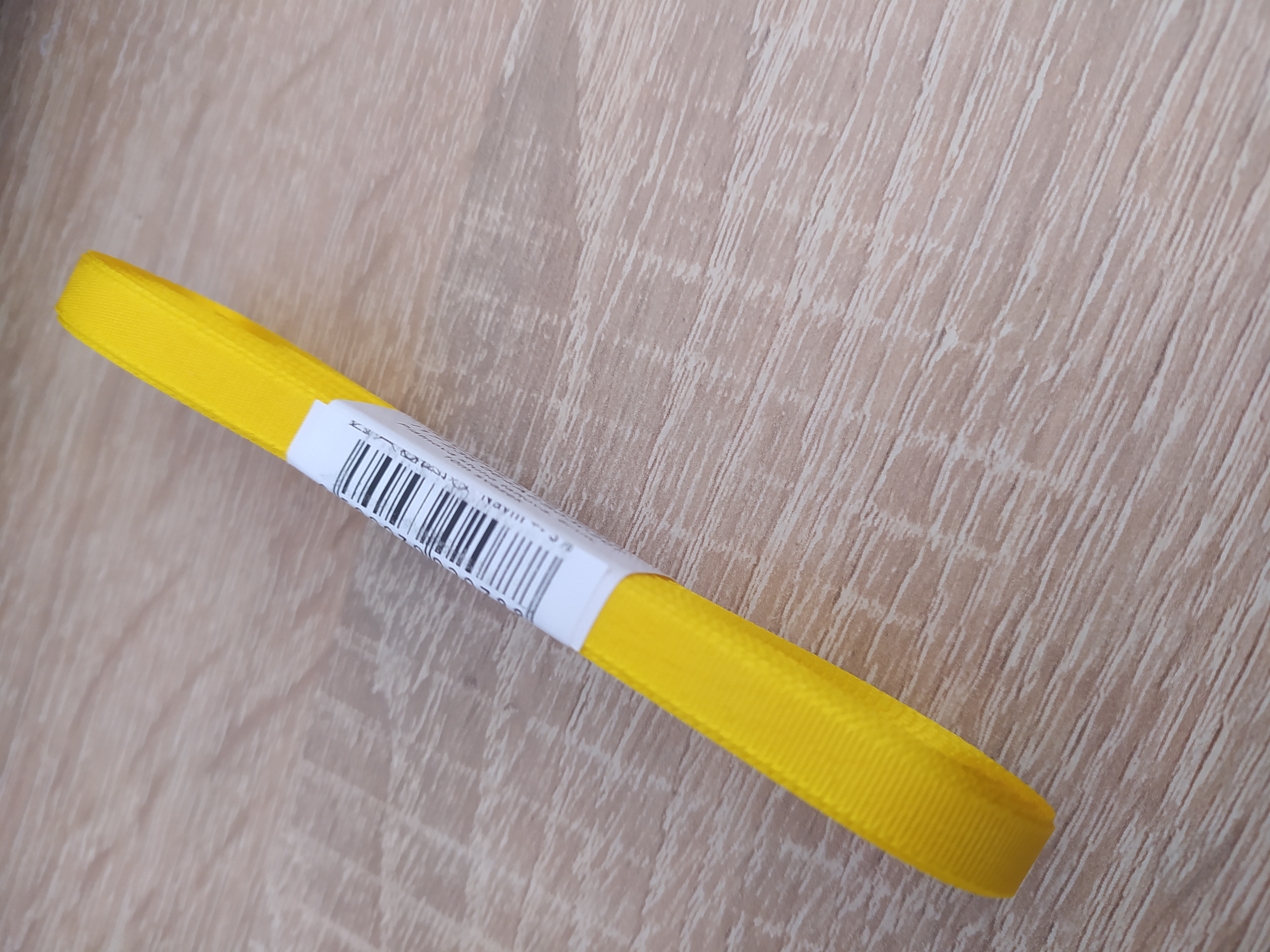 Stuha taftová 6 mm žlutá