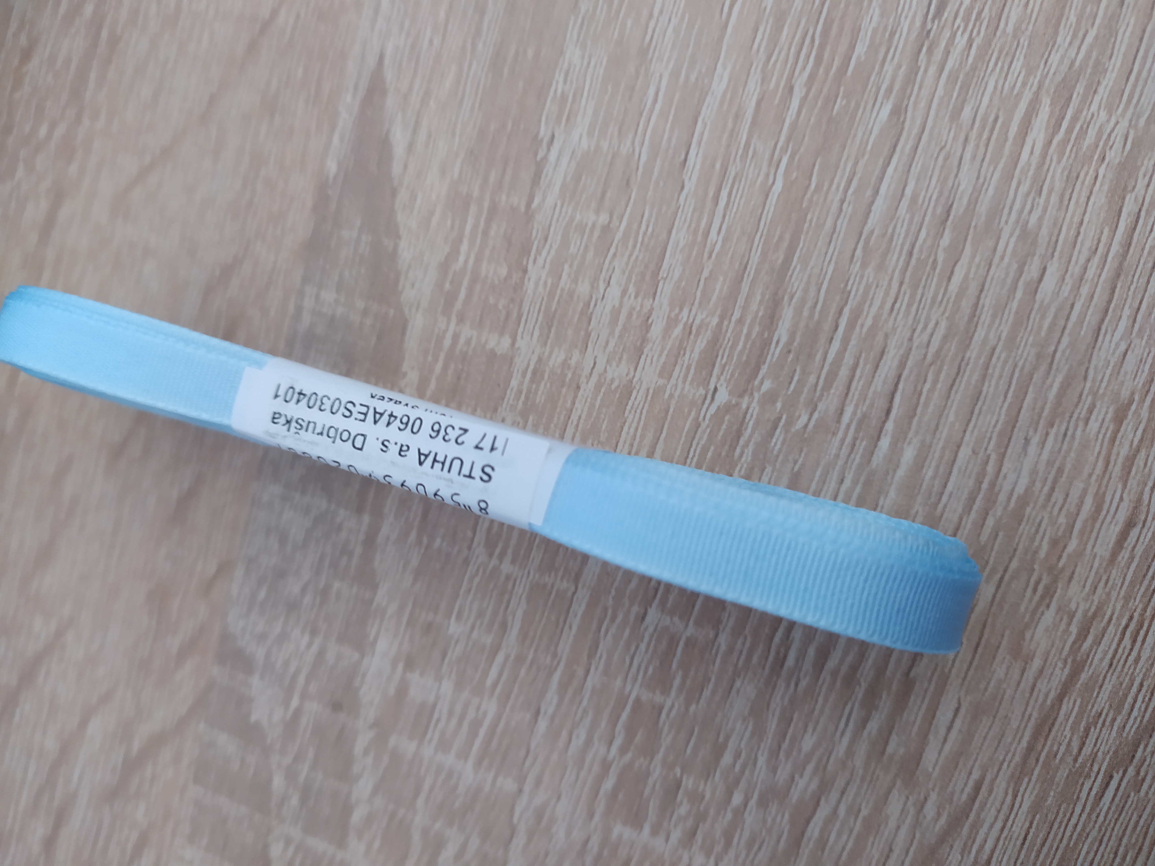 Stuha taftová 6 mm bleděmodrá