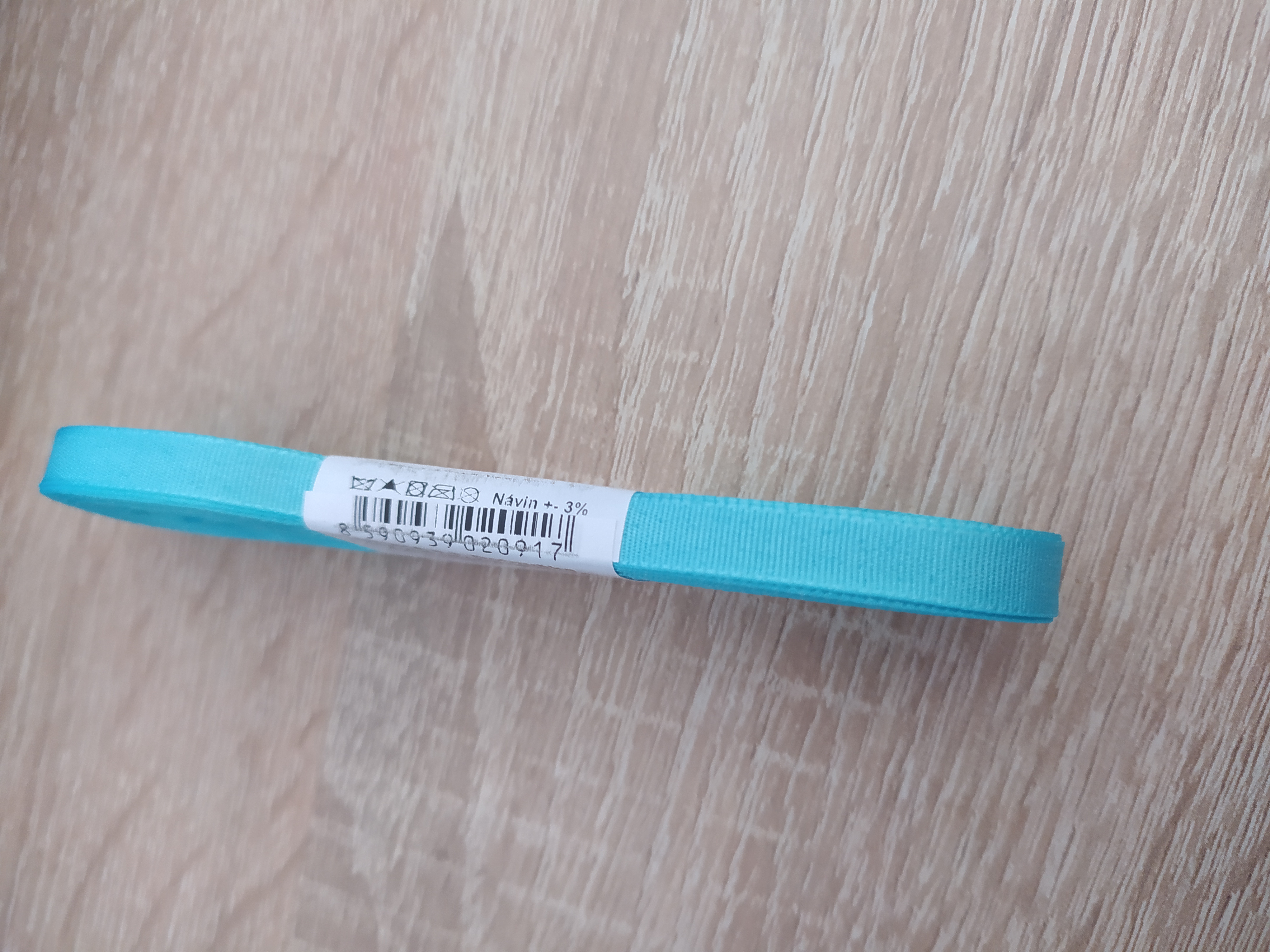 Stuha taftová 6 mm akvamarínová