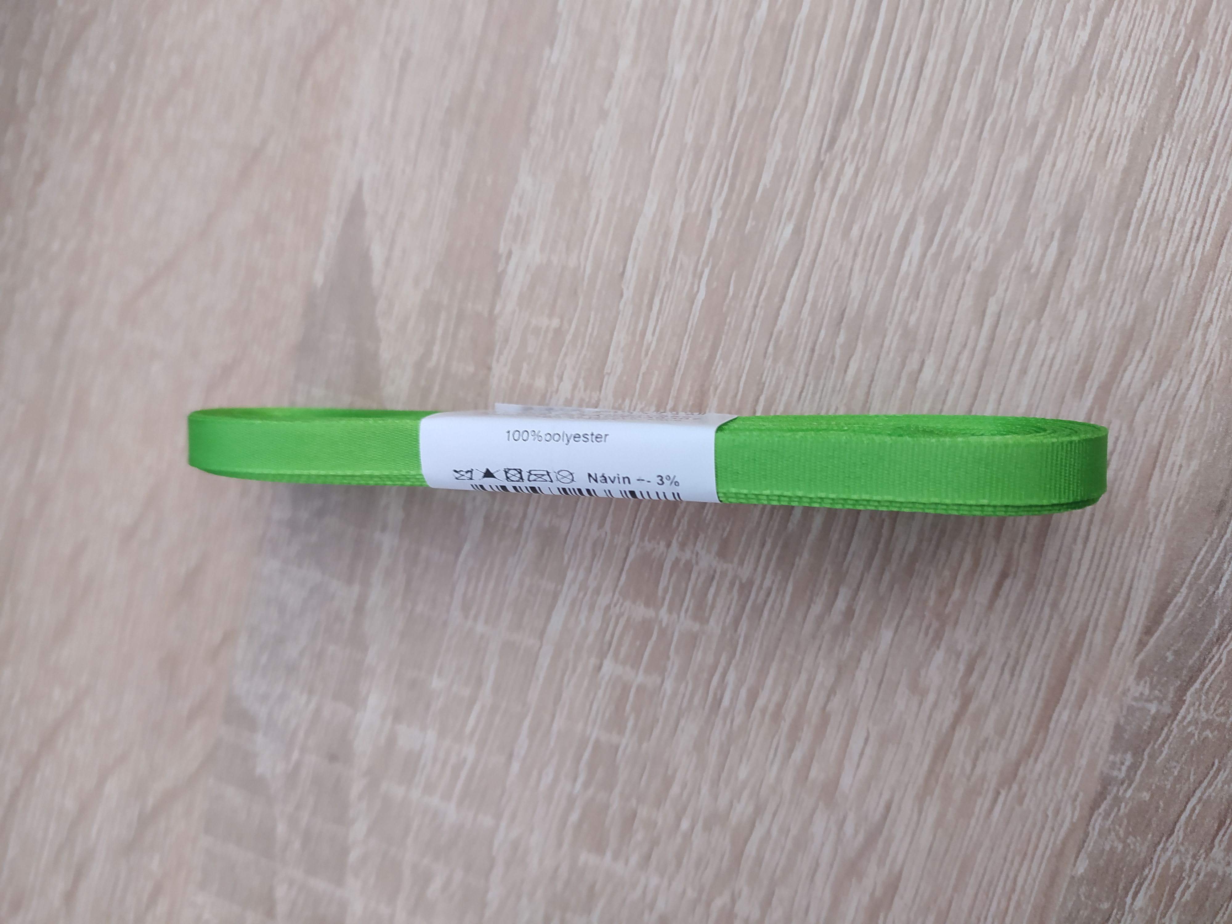 Stuha taftová 6 mm jarní zeleň