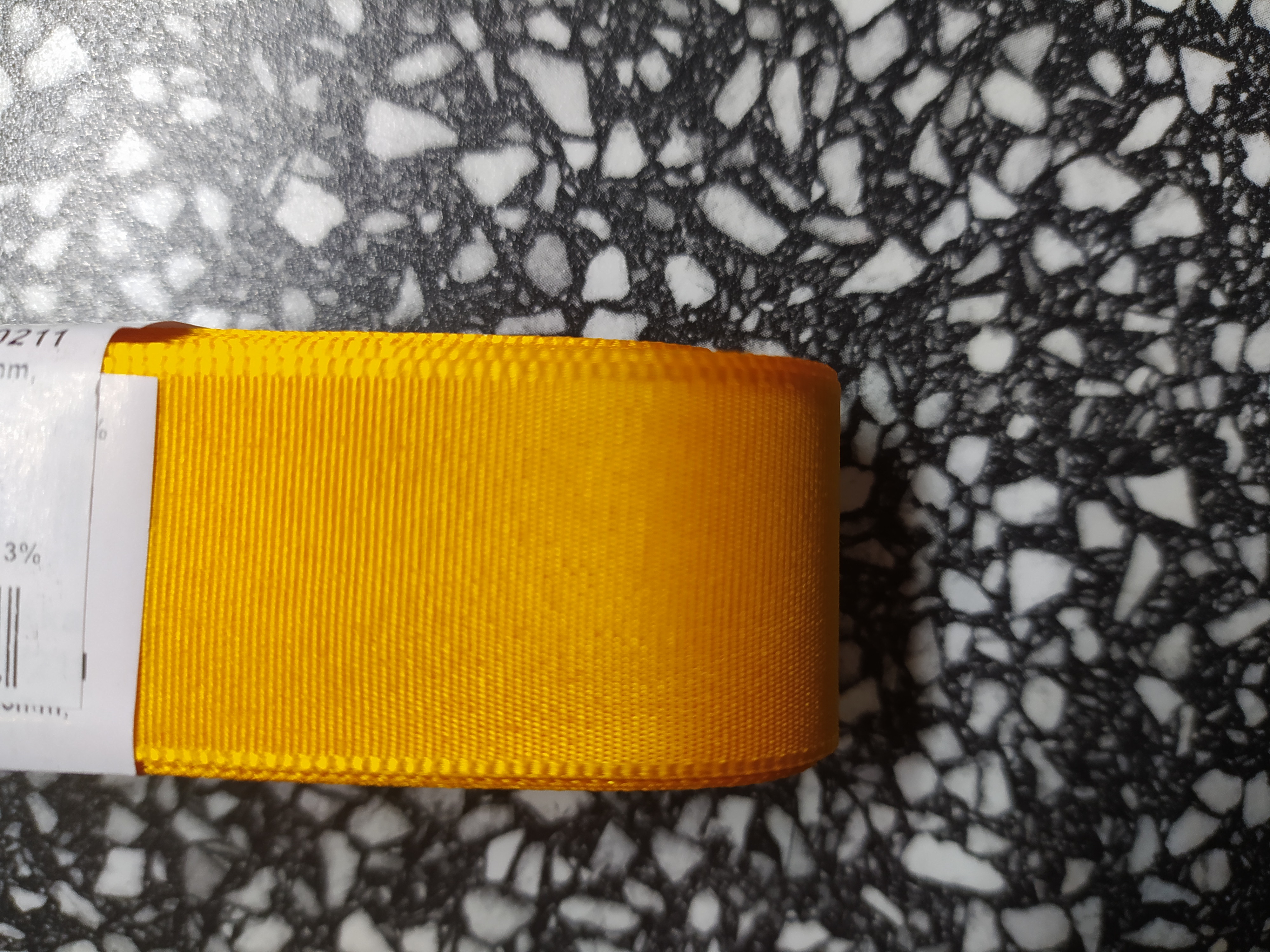 Stuha taftová 25 mm světle oranžová