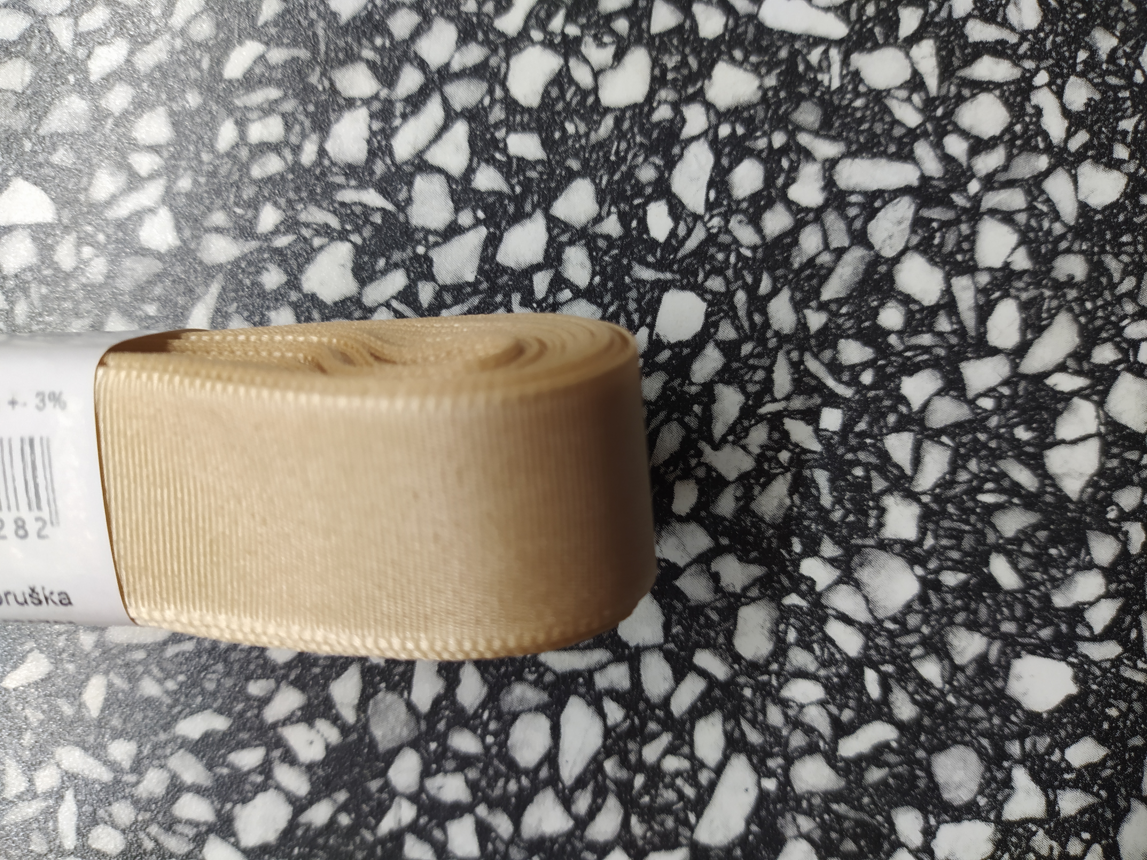 Stuha taftová 20 mm béžová