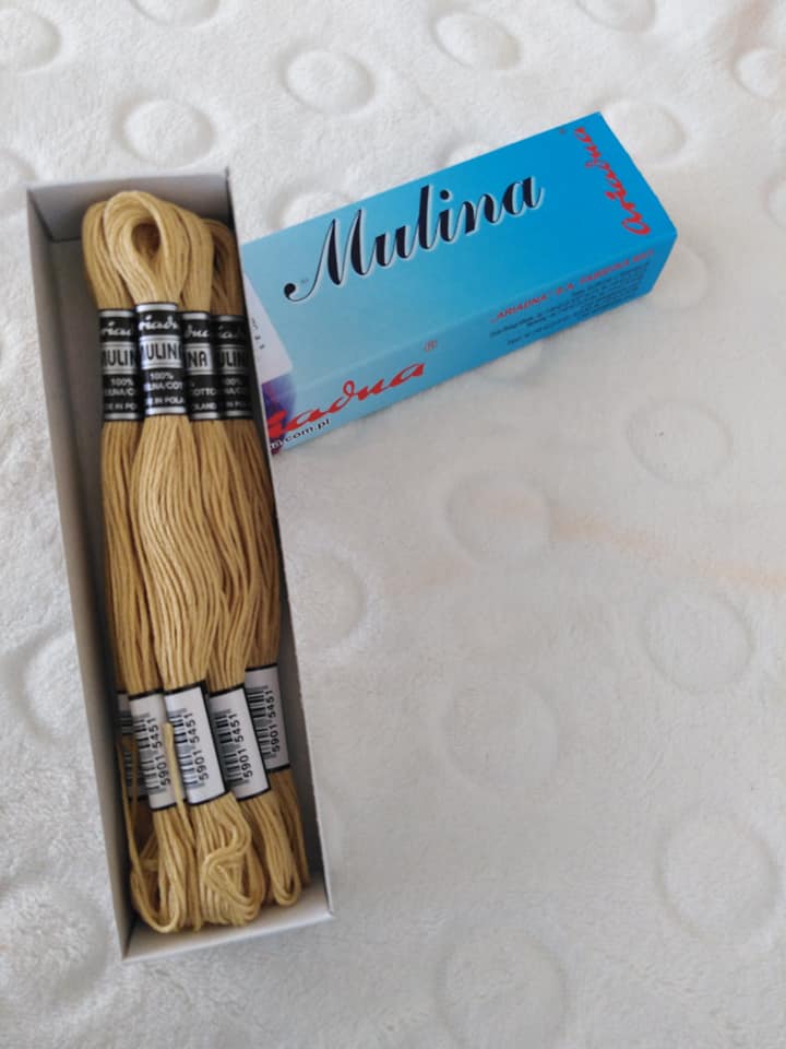 Příze na vyšívání Mulina - Ariadna písková 1777