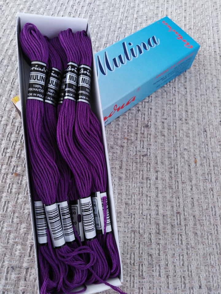 Příze na vyšívání Mulina - Ariadna středně fialová 1590
