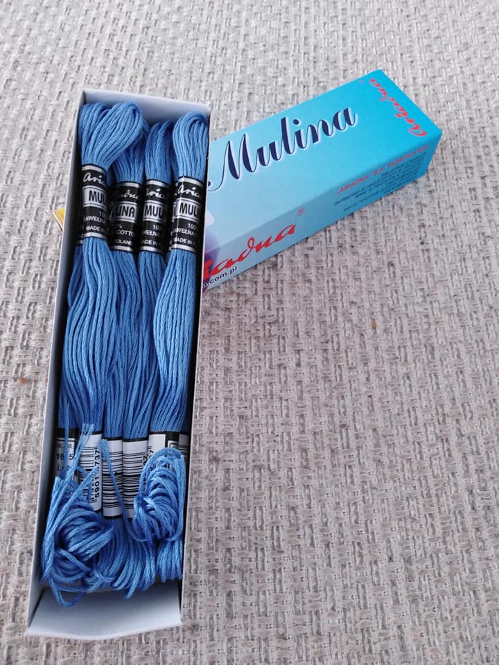 Příze na vyšívání Mulina - Ariadna tmavá modrošedá 1615