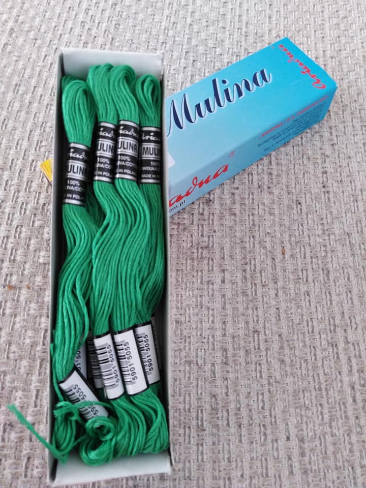 Příze na vyšívání Mulina - Ariadna mátová zeleň 1677