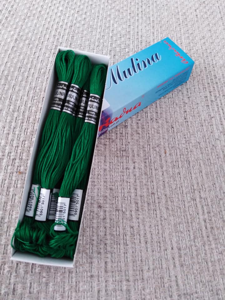 Příze na vyšívání Mulina - Ariadna lesní zeleň 1682