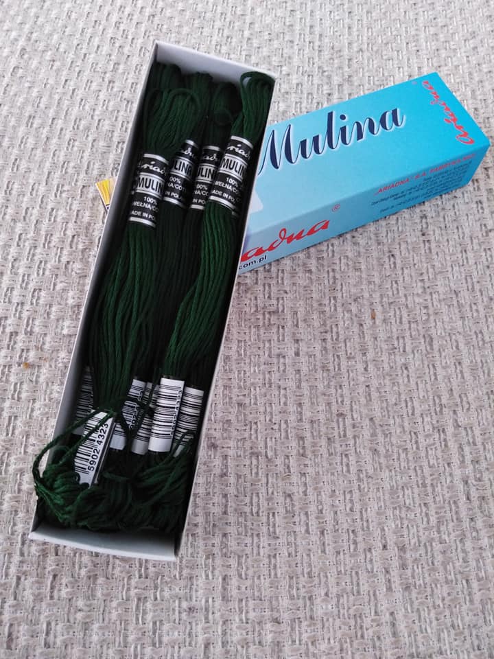Příze na vyšívání Mulina - Ariadna temně zelená 1689