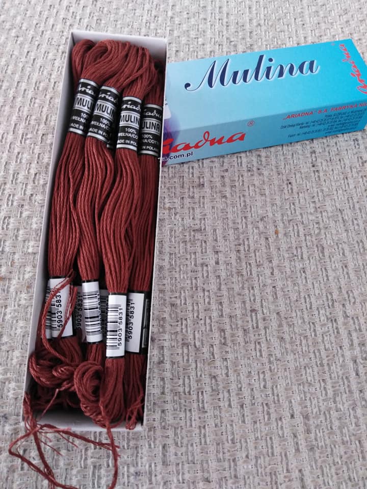 Příze na vyšívání Mulina - Ariadna hnědovínová 1772