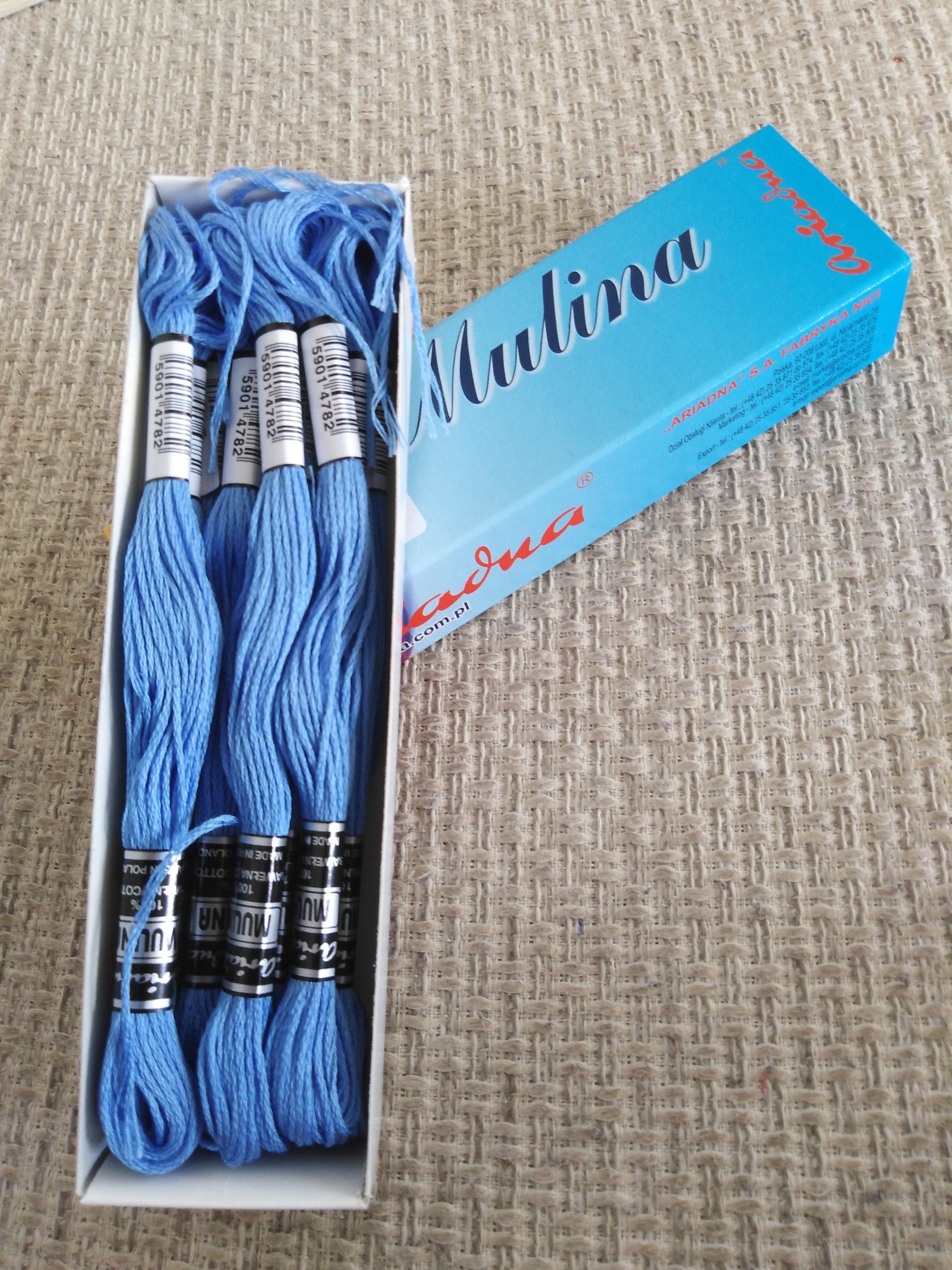 Příze na vyšívání Mulina - Ariadna blankytná modř 1623