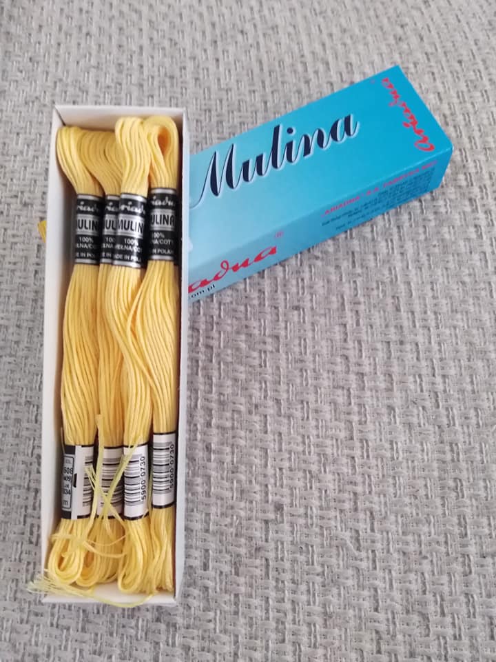 Příze na vyšívání Mulina - Ariadna mléčně žlutá 1508