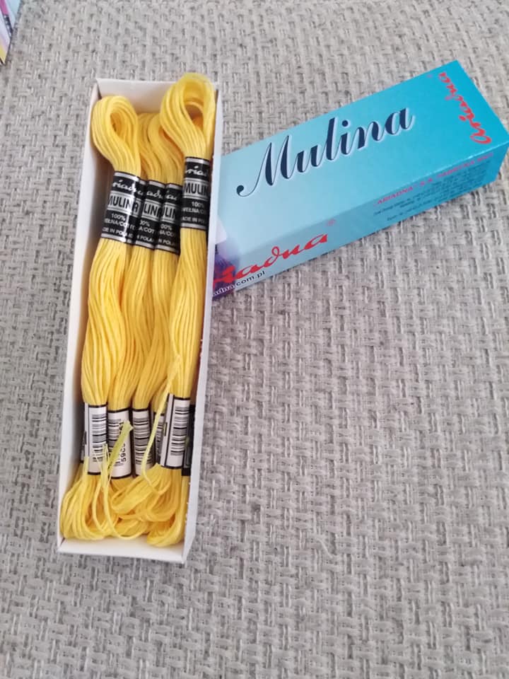 Příze na vyšívání Mulina - Ariadna žlutooranžová 1513