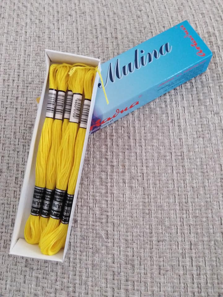 Příze na vyšívání Mulina - Ariadna žlutá 1503