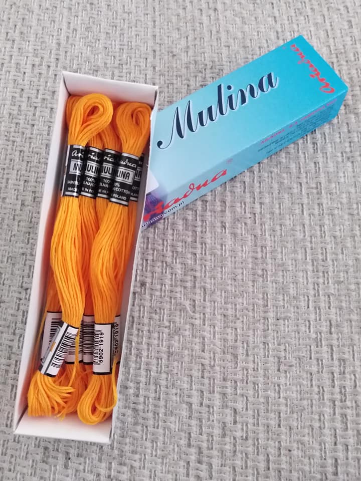 Příze na vyšívání Mulina - Ariadna středně oranžová 1515