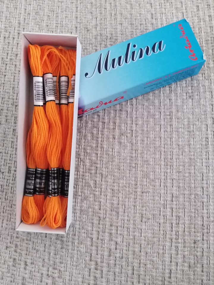Příze na vyšívání Mulina - Ariadna oranžová 1516