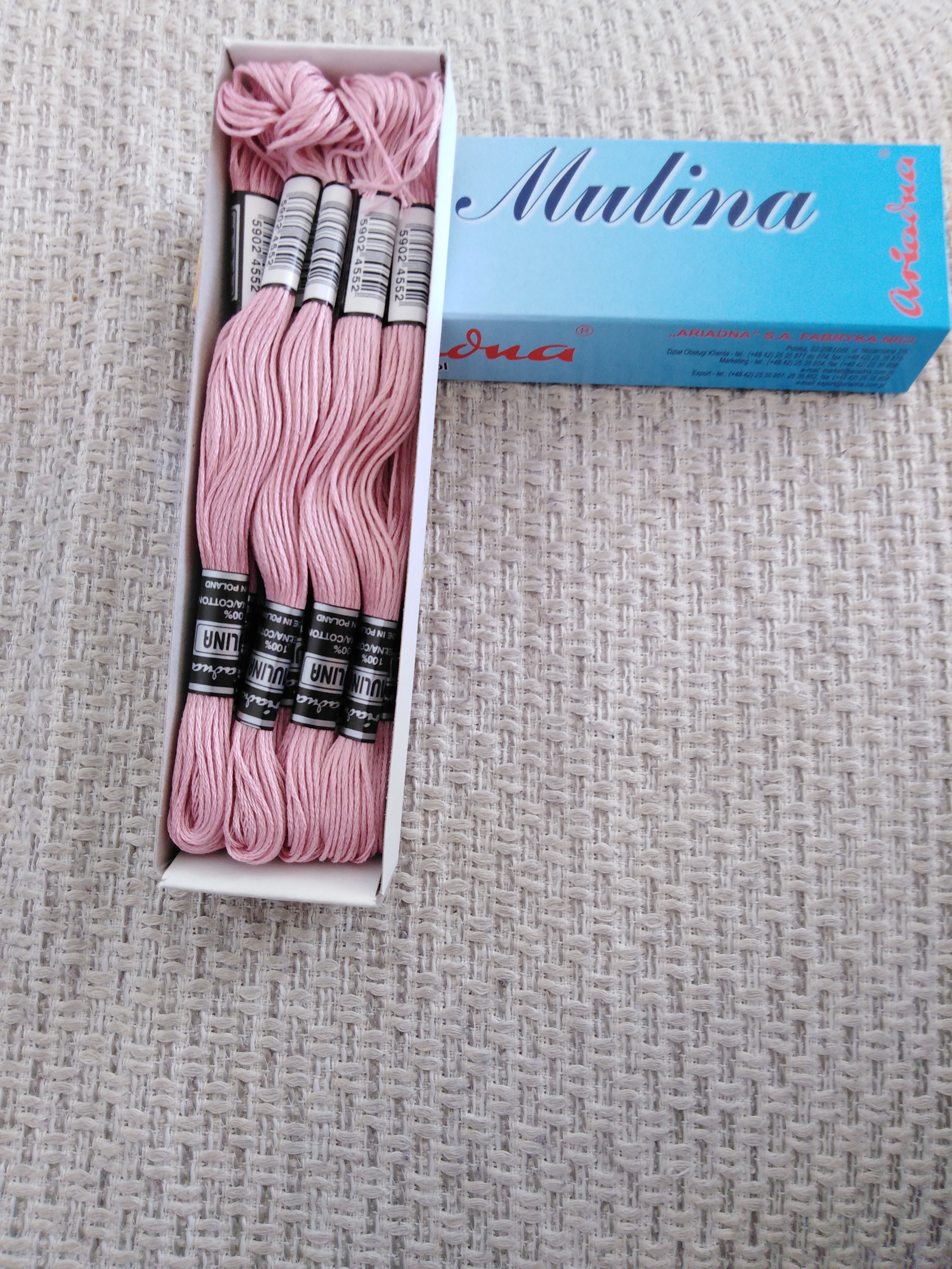 Příze na vyšívání Mulina - Ariadna starorůžová 1575
