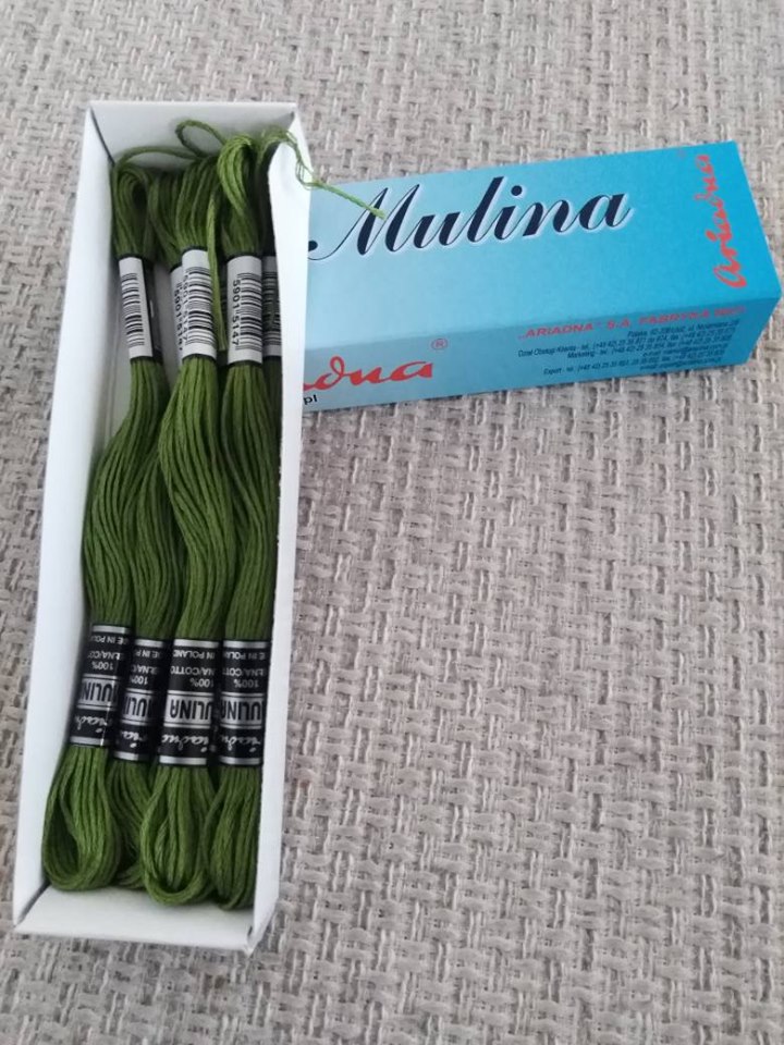 Příze na vyšívání Mulina - Ariadna zelenožlutá 1685