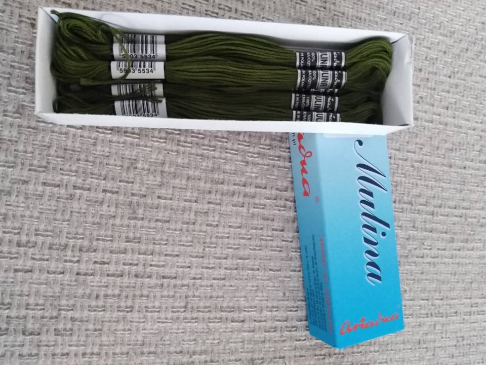 Příze na vyšívání Mulina - Ariadna okurková zelená 1693