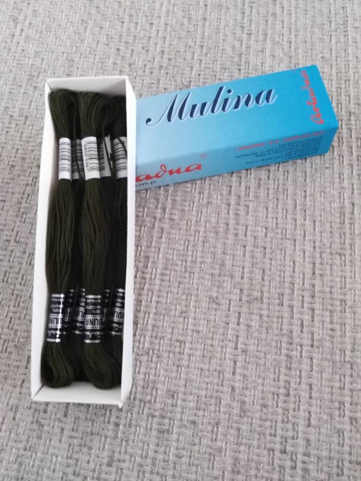Příze na vyšívání Mulina - Ariadna černě olivová 1694