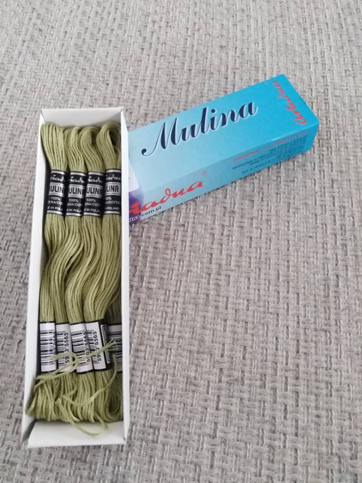 Příze na vyšívání Mulina - Ariadna béžovozelená 1703
