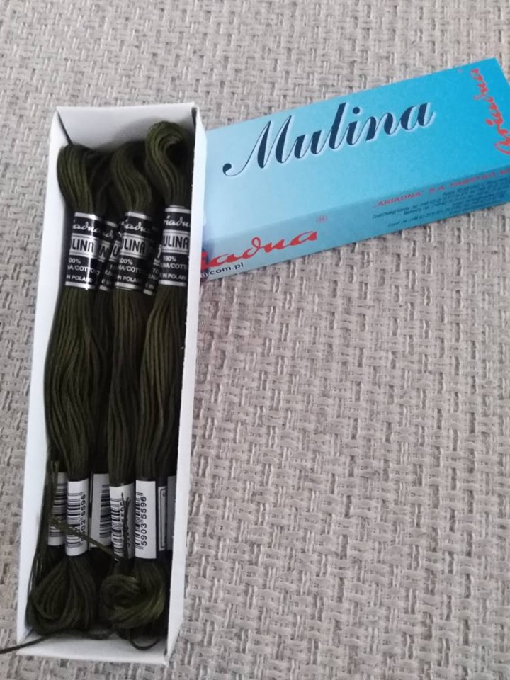 Příze na vyšívání Mulina - Ariadna vojenská zeleň 1713