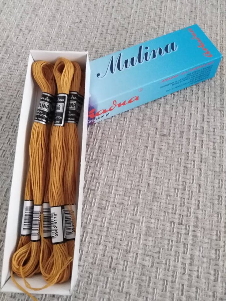 Příze na vyšívání Mulina - Ariadna jantarová 1727